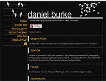 Tablet Screenshot of danielvburke.com